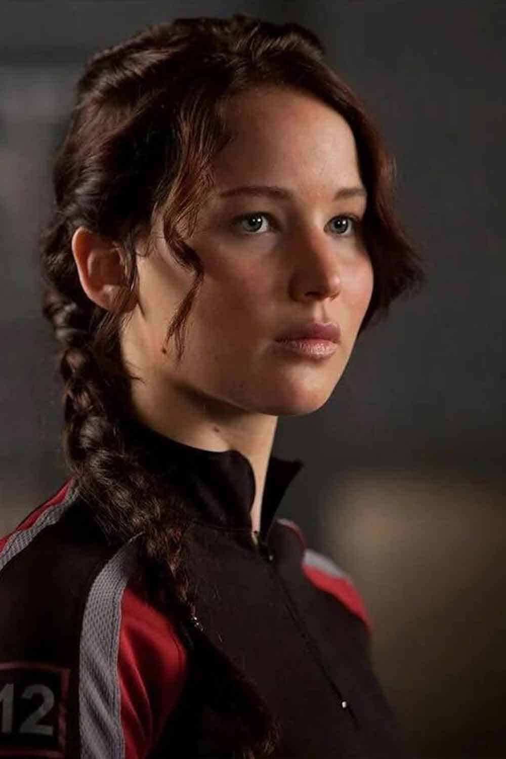 Jennifer Lawrence como Katniss Everdeen en Los juegos del hambre
