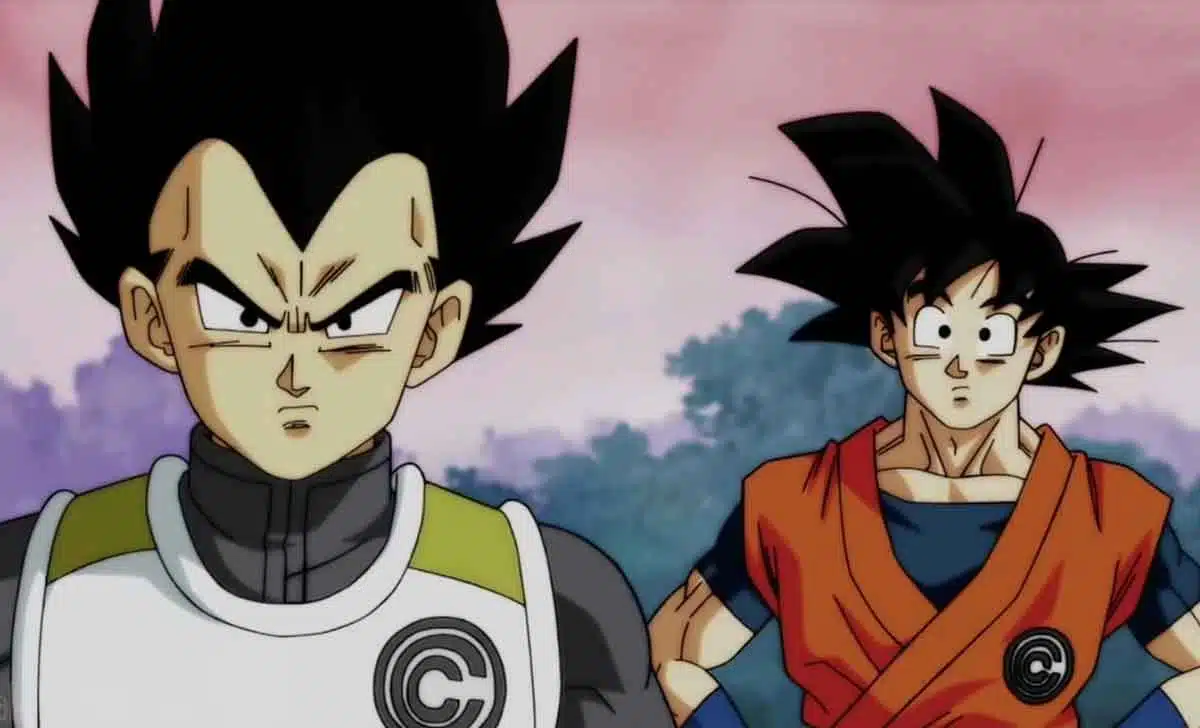 Goku y Vegeta en Dragon Ball Heroes de Akira Toriyama