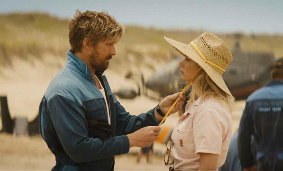 Ryan Gosling es Colt Seavers y Emily Blunt is Judy Moreno en El especialista dirigida por David Leitch