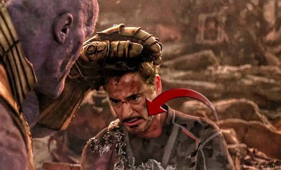 el error de iron man en vengadores: infinity war (2018)