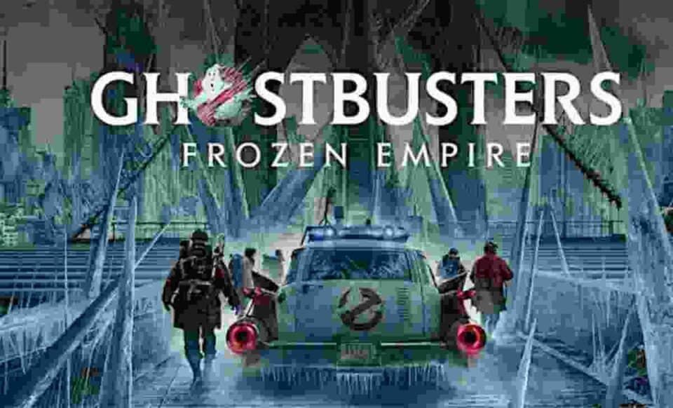 cartel promocional de ghostbusters: frozen empire