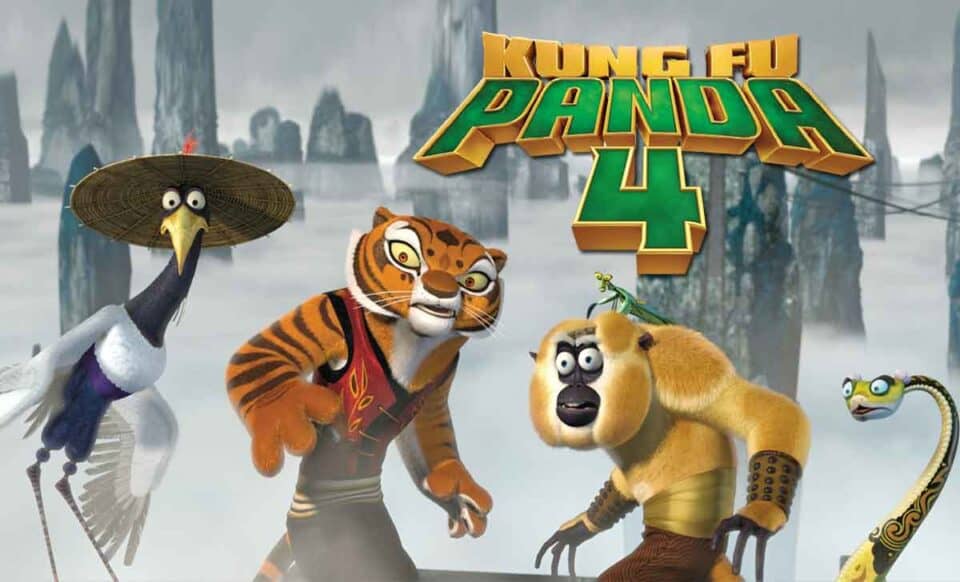 los 5 furiosos en Kung Fu Panda 4