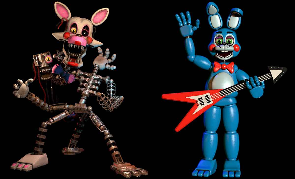 five nights at freddy's 2 - mangle y toy bonnie