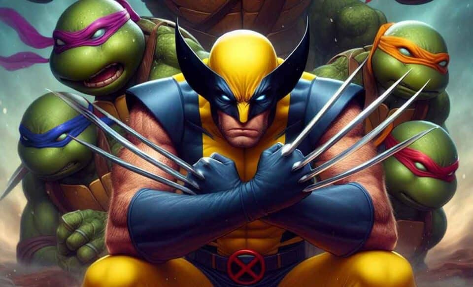 wolverine y tortugas ninja