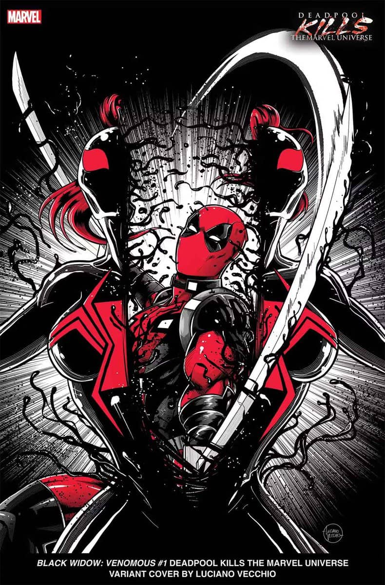 Deadpool mata a Venom Viuda Negra