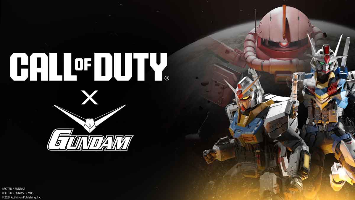 explosiva colaboración entre el anime de ciencia ficción Gundam y el famoso videojuego Call of Duty