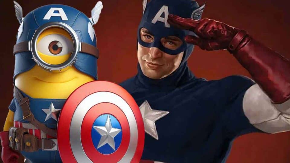Gru mi villano favorito 4 copia al Capitán América