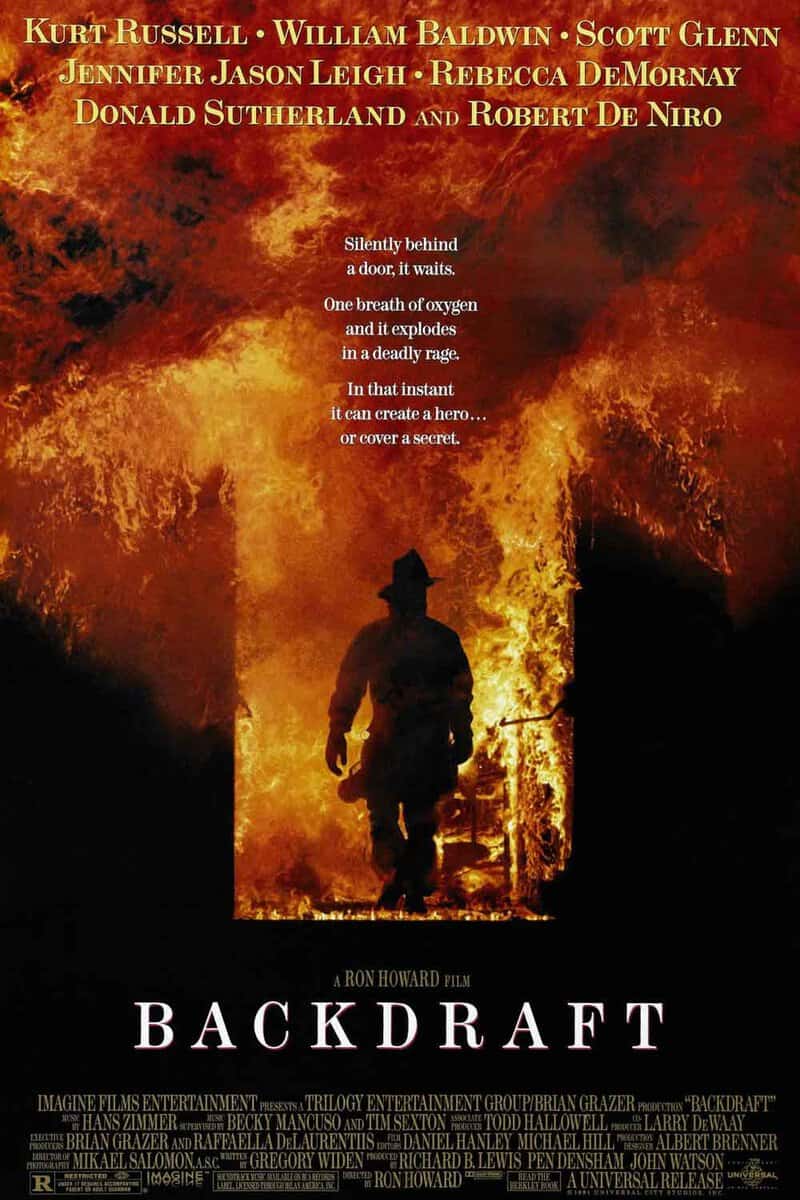 película de desastres llamaradas (backdraft) de 1991