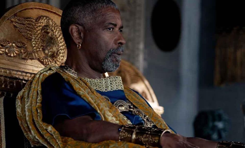 denzel washington macrinus gladiator 2