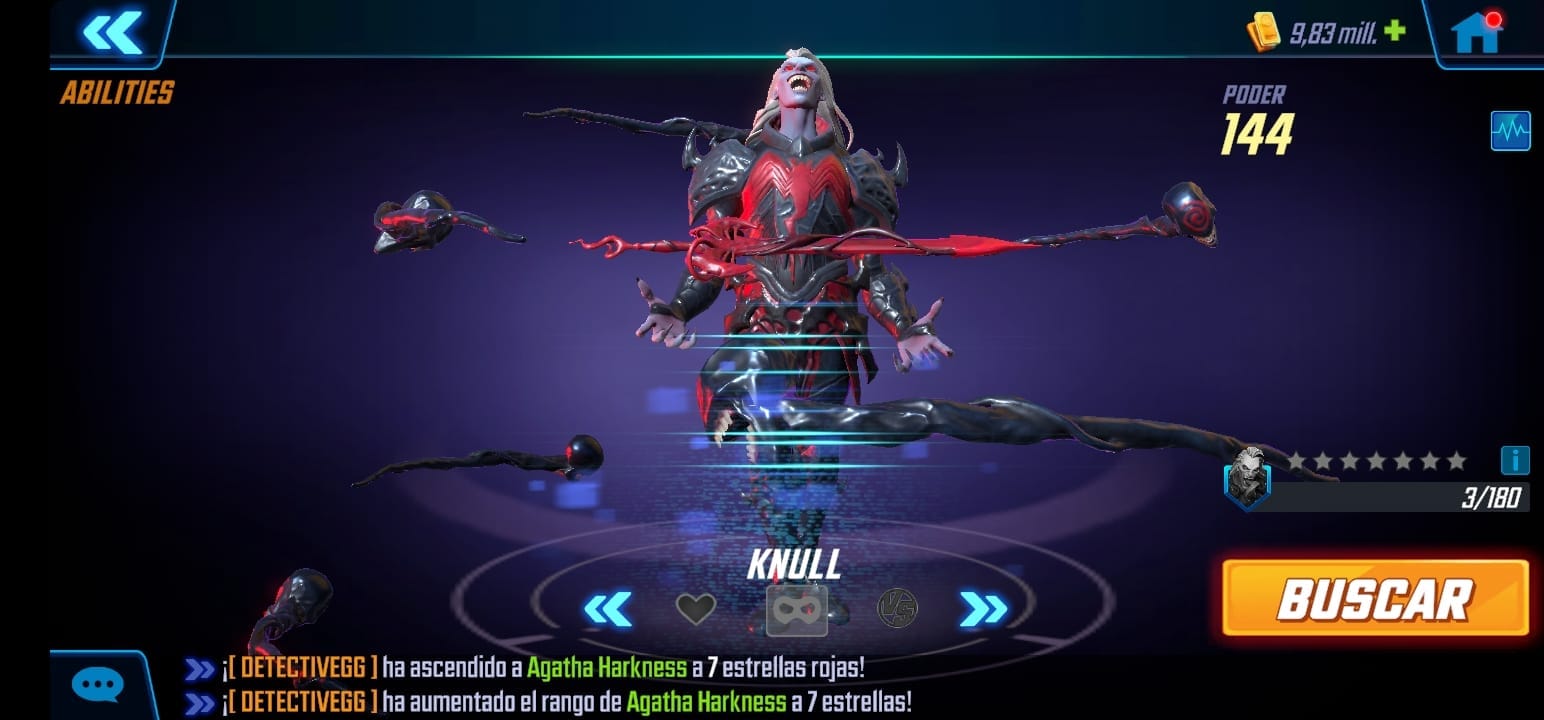 knull en marvel strike force