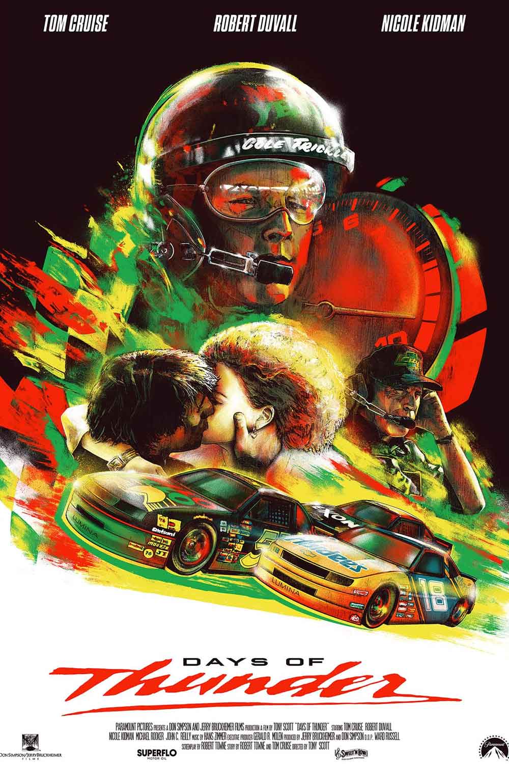 poster días de trueno (days of thunder)