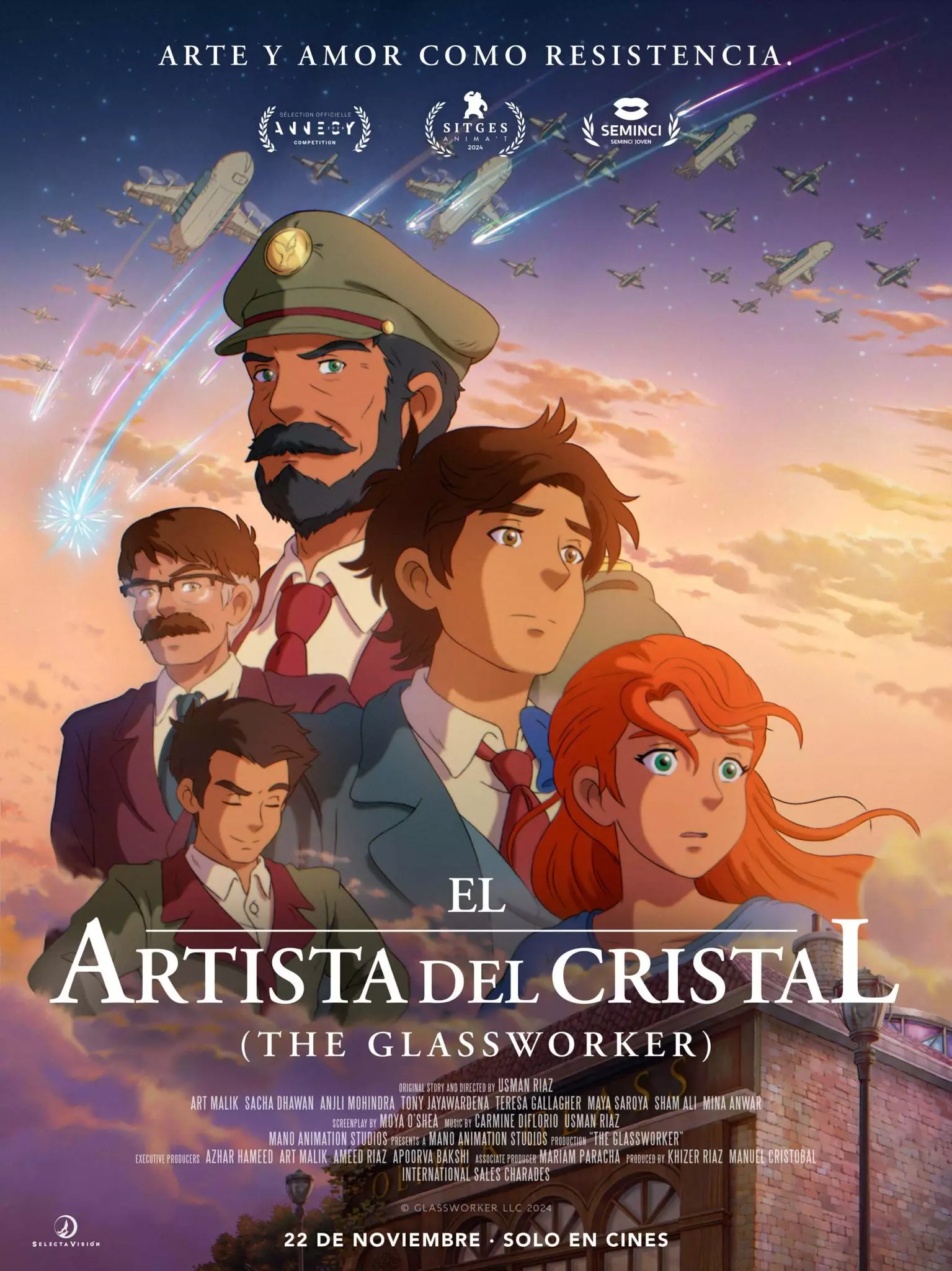 el artista de cristal