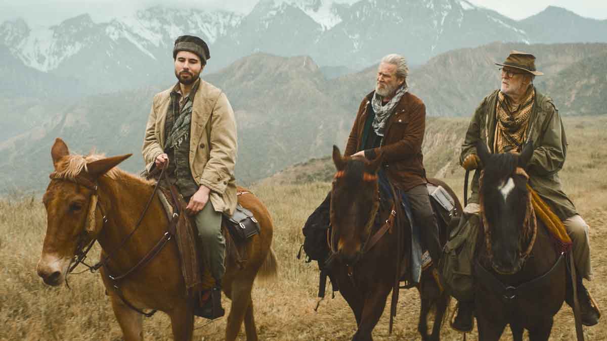 the old man -- “viii” -- season 2, episode 1 (airs thursday, september 12th) -- pictured: (l-r) artur zai barrera as omar, jeff bridges as dan chase, john lithgow as harold harper. cr: bryan cohen/fx.