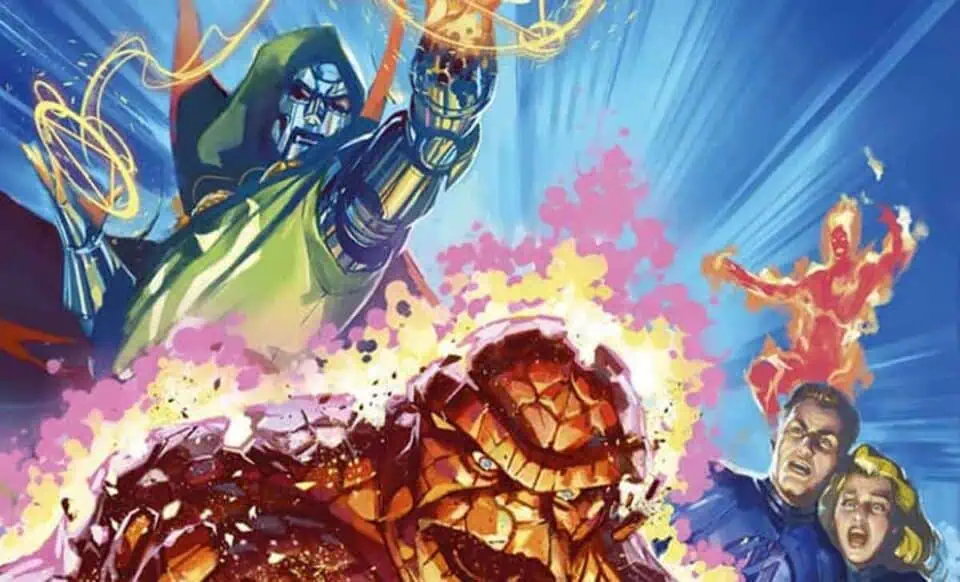 doctor doom derrota a los cuatro fantásticos