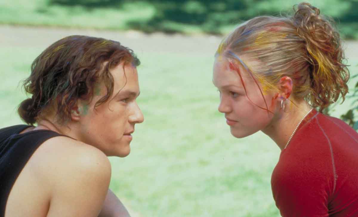 heath ledger y julia stiles en 10 razones para odiarte