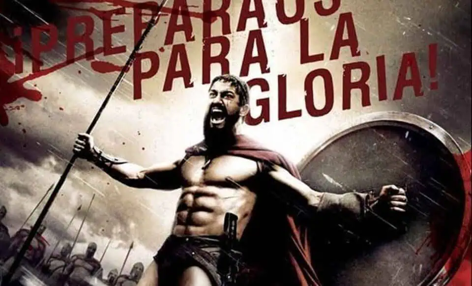 gerard butler en la película 300 (2006)