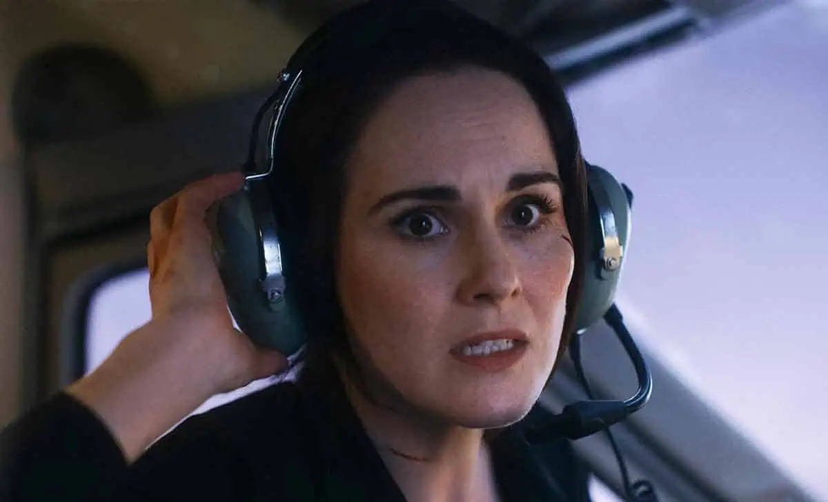 Michelle Dockery en Amenaza en el aire (Flight-Risk) de Mel Gibson