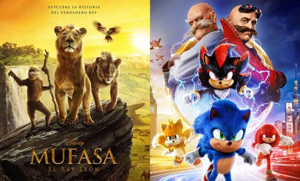 mufasa y sonic 3 taquilla