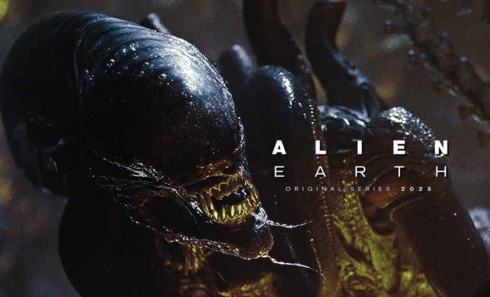 póster la serie de alien planeta tierra