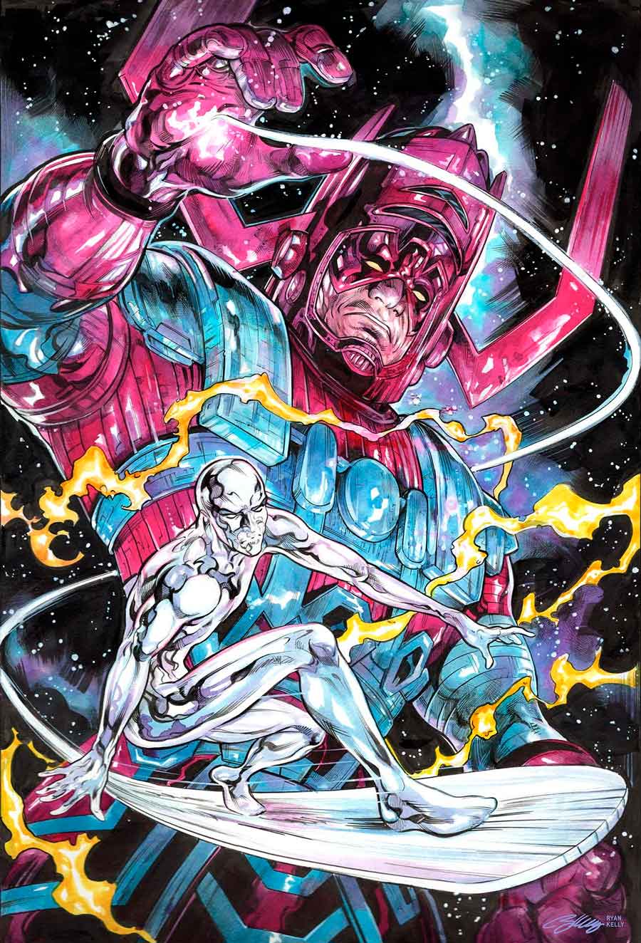 silver surfer y galactus